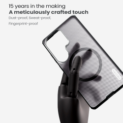 Чехол серый тонированный c MagSafe для Samsung Galaxy S26 Ultra, серия Super Frosted Shield Pro Magnetic (Clear version) от Nillkin