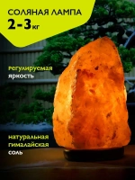 Соляная / солевая лампа из гималайской соли ФAZA 2-3 кг SL-23