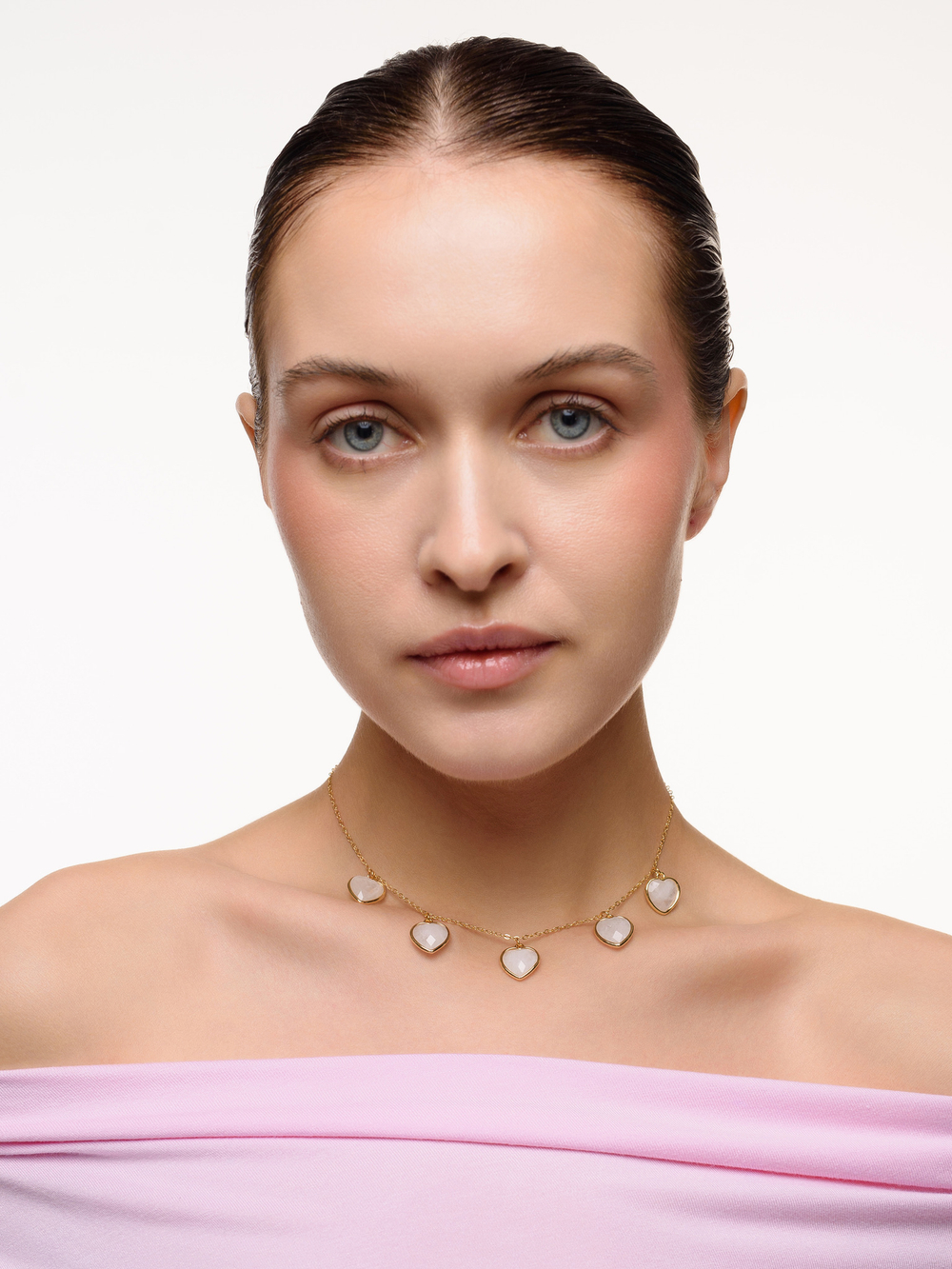 Чокер "Amour" с горным хрусталем Gold