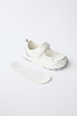 ZARA КРОССОВКИ BAREFOOT, БЕЛЫЙ