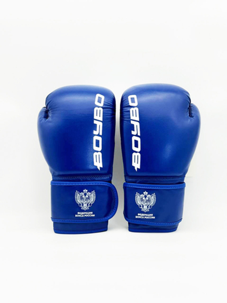 Перчатки боксерские BoyBo TITAN, IB-23-1, кожа (одобрены ФБР), синий