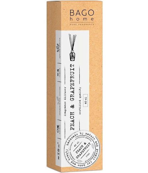 Персик и грейпфрут, ароматический диффузор, Bago home