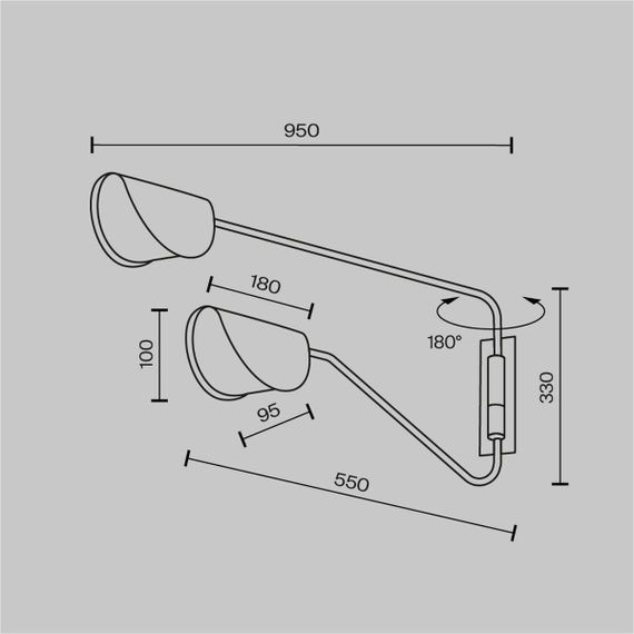 Бра Maytoni Mollis MOD126WL-02B