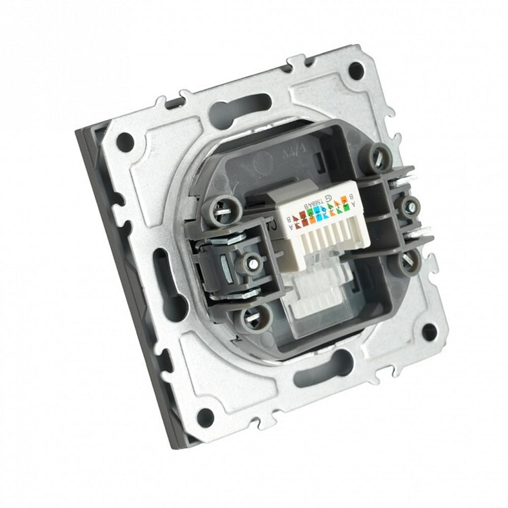 Розетка Ethernet RJ-45 без рамки Stekker Эмили 49951