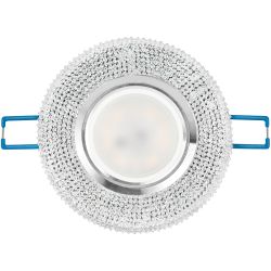 DK LD1 WH Светильник ЭРА декор cо светодиодной подсветкой, прозрачный | Встраиваемые LED светильники