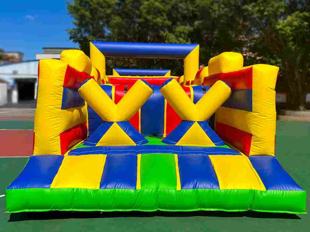 Надувная полоса препятствий «Веселые старты» 14,5*3,5*3 м