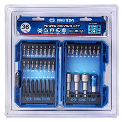 KING TONY (1036MR) Набор для шуруповерта, 36 предметов