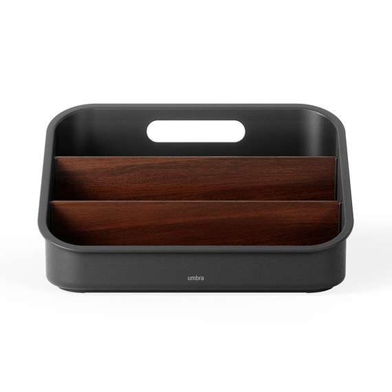 Органайзер bellwood, 29х20 см, черный/орех