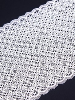 03-271 Кружево эластичное 22 см, айвори 004