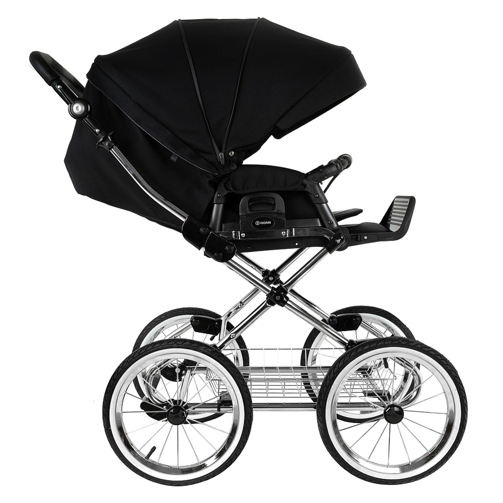 Коляска 2 в 1 ROAN BASS NEXT 2.0 CLASSIC d14 Caviar