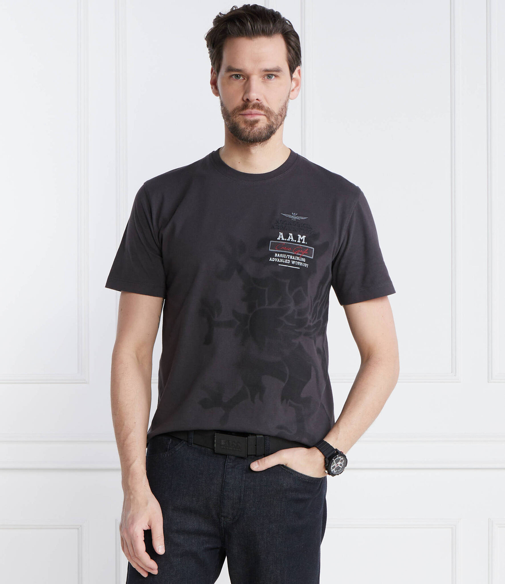 Футболка Aeronautica Militare - графитовый(TS2200J584)