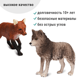 Лесные звери - 6 фигурок с аудиосказками