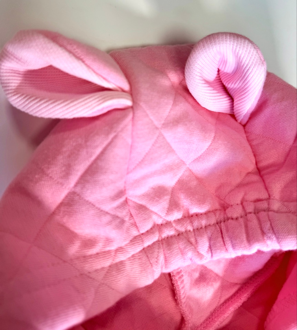 Комбинезон из плотного стеганого хлопка для девочки