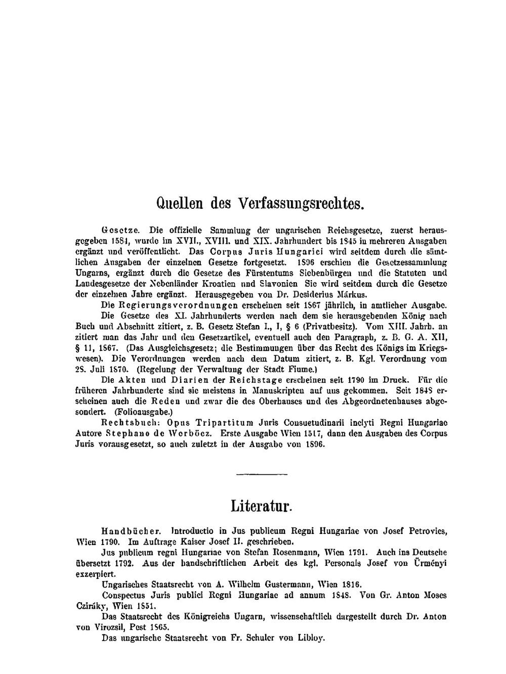 Ungarisches Verfassungsrecht | Henrik Marczali