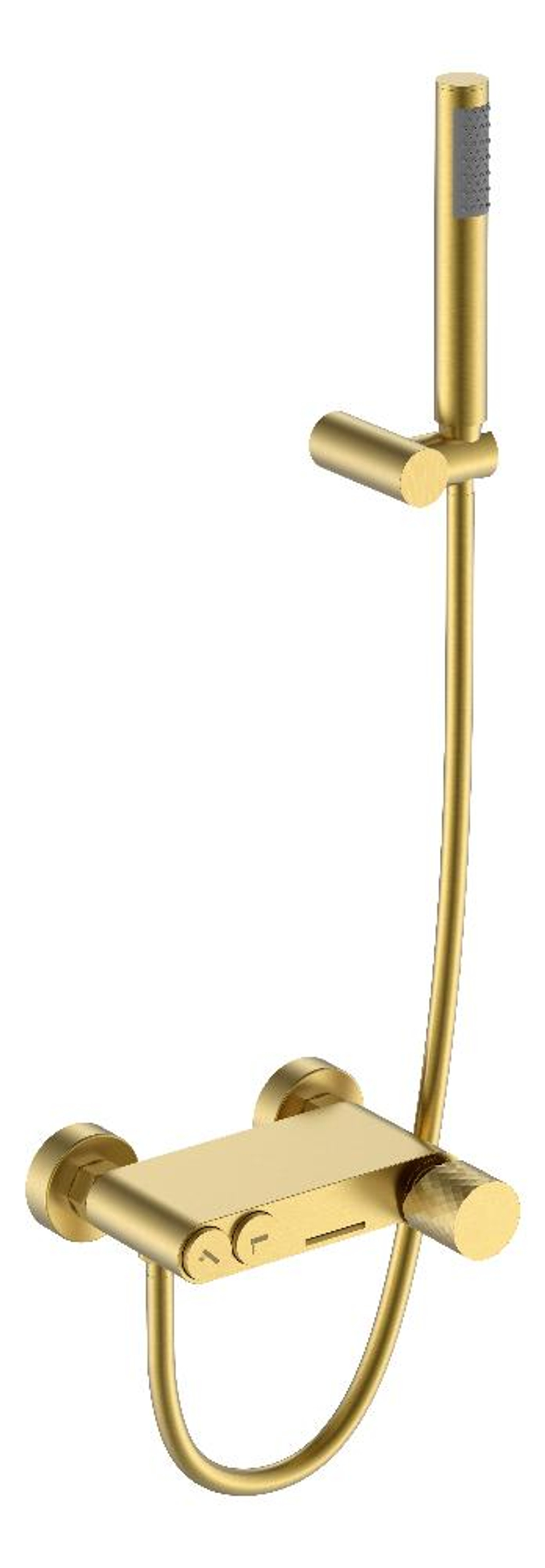 Boheme Смеситель STICK для ванны Matt Gold c ручкой DIAMOND