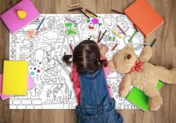 «Монстрики», гигантская раскраска в подарочной картонной коробке