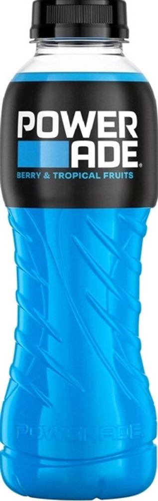 Газированный напиток Пауэрейд Ягоды и Тропические Фрукты / Powerade Berry &amp; Tropical Fruits (Великобритания) 0.5 - пэт