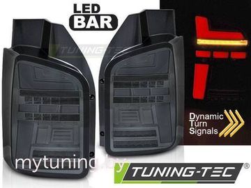 Фонари задние LED BAR SMOKE SEQ для VW T5 10-15
