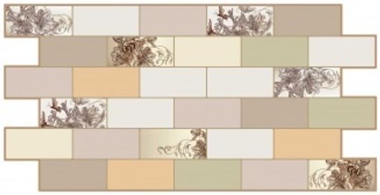 ПВХ панель Мозаика 955х480мм. Ар Нуво