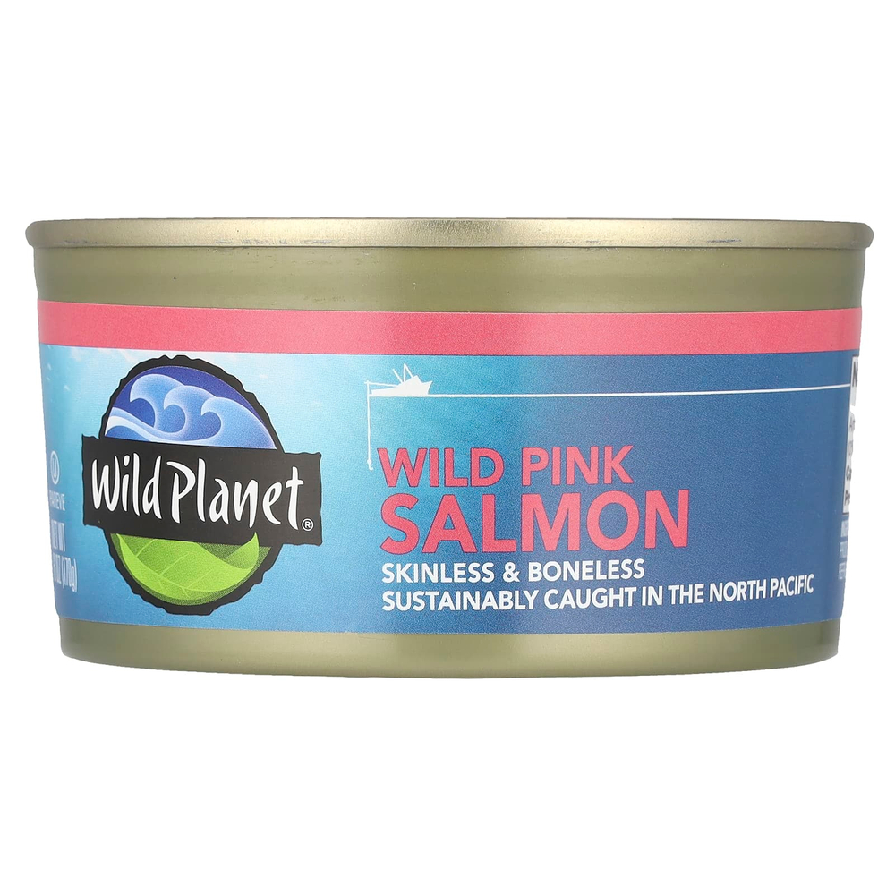 Wild Planet, дикая горбуша, без кожи и костей, 170 г (6 унций)