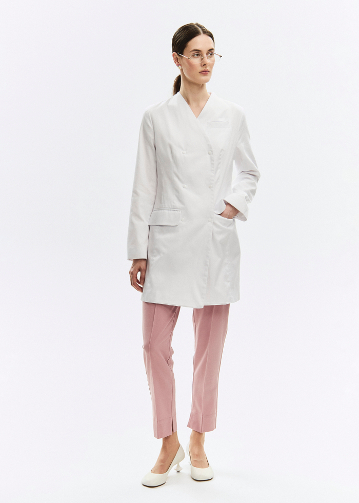 Халат медицинский женский Лафинесс, белый