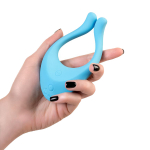 Голубой многофункциональный стимулятор 13см для пар Satisfyer Endless Love