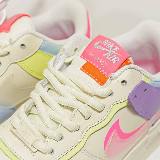 Кроссовки Nike Air Force 1 Shadow Double Swoosh Sail Pink Purple