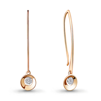 942473к Серьги из Золота с бриллиантами