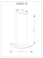 Люстра подвесная светодиодная Moderli V10422-PL Napoli