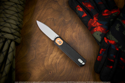 Нож Vosteed Corgi сталь 14C28N Black Stonewash рукоять Black Micarta