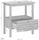 Тумба под раковину Millisy деревянная