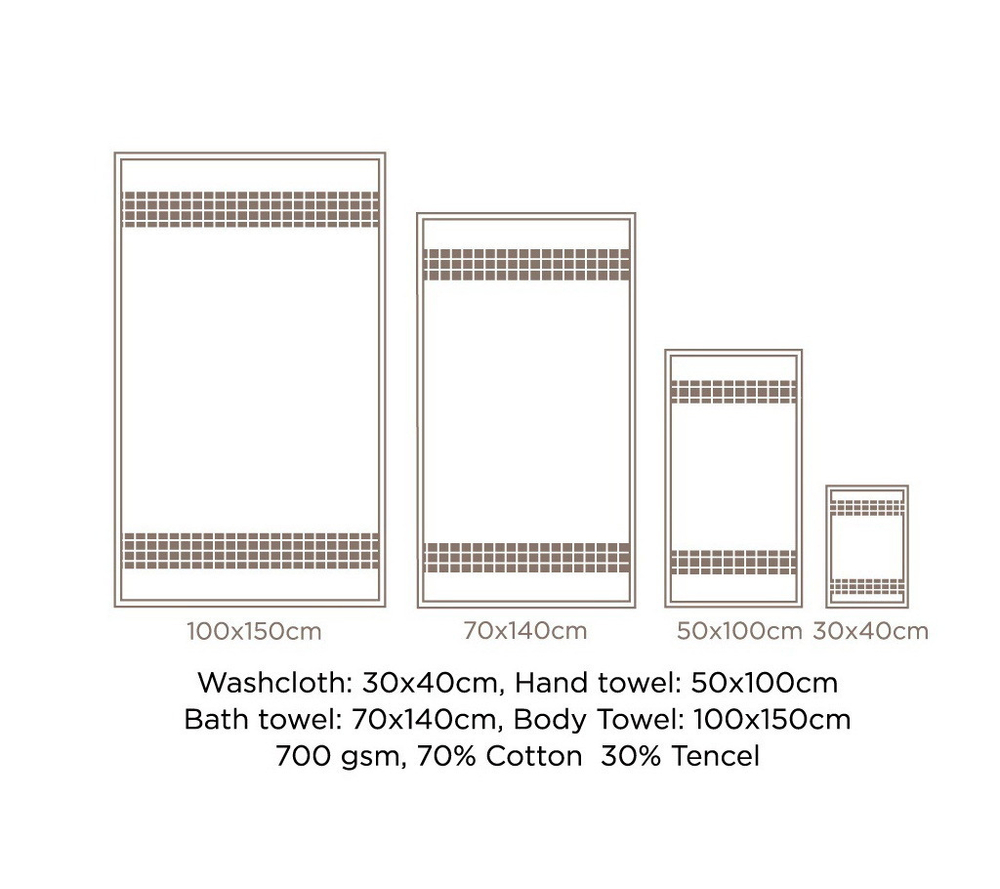 Полотенце 40х30 Hamam Mineral бежевое