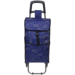 Тележка хозяйственная с сумкой (93*33*26см, колеса 14 см, грузоподъемность до 25 кг) синяя SYD-007