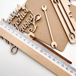 Топпер "С днем Рождения Доченька" фуксия