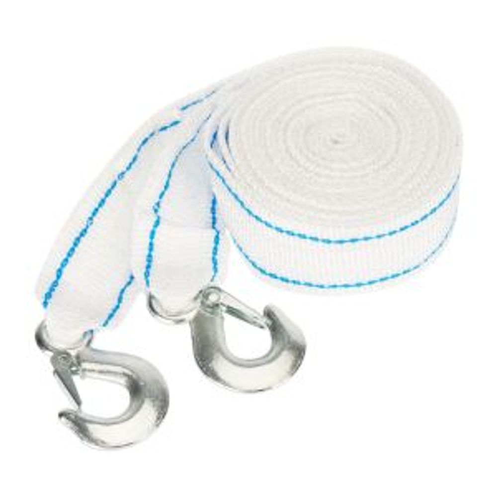 Трос буксировочный 10т, 5м, с двумя крюками, в чехле REXANT