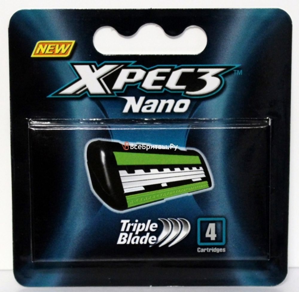 Dorco кассеты мужские &quot;Xpec-3&quot; Nano 4шт