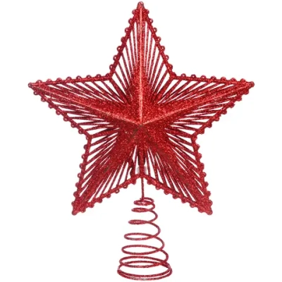 Звезда на ёлку 20*23 см «Волшебница», Красный