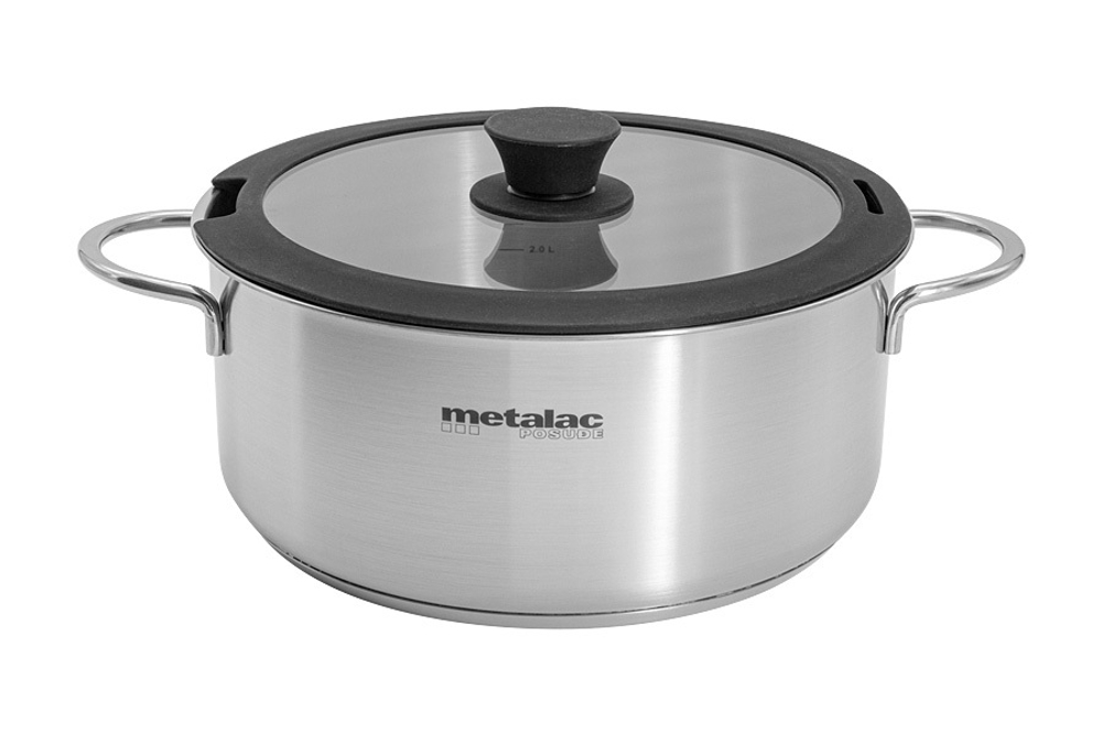 Кастрюля-сотейник 24см 4.8л Metalac Реа