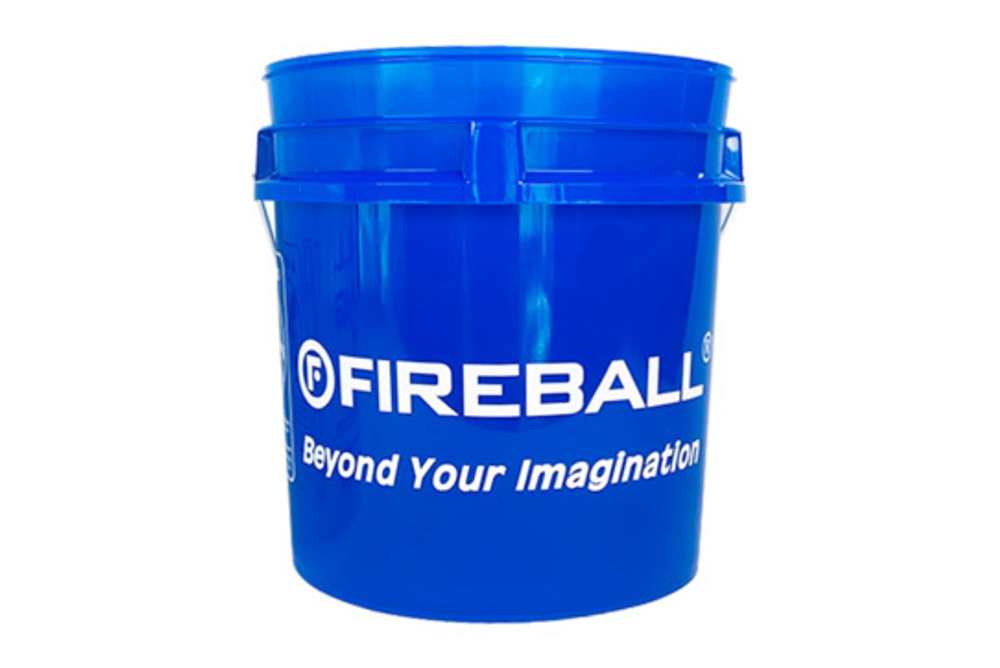 FIREBALL Premium Ведро для мойки автомобиля прозрачное с удобной ручкой (синее) 18л