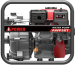 Мотопомпа бензиновая A-iPOWER AWP 50T для грязной воды 30221