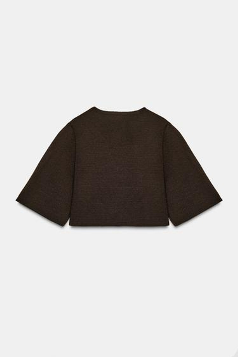 Короткий вязаный кардиган - ZARA