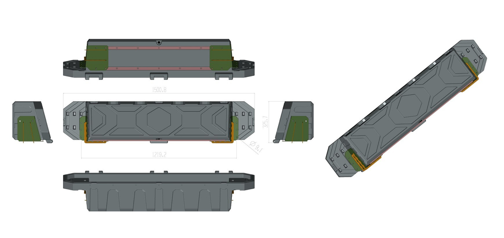 Силовой каркас-кунг Baja Racing (тип А) с 2-мя большими рыбацкими ящиками Ford F-150, Toyota Tundra