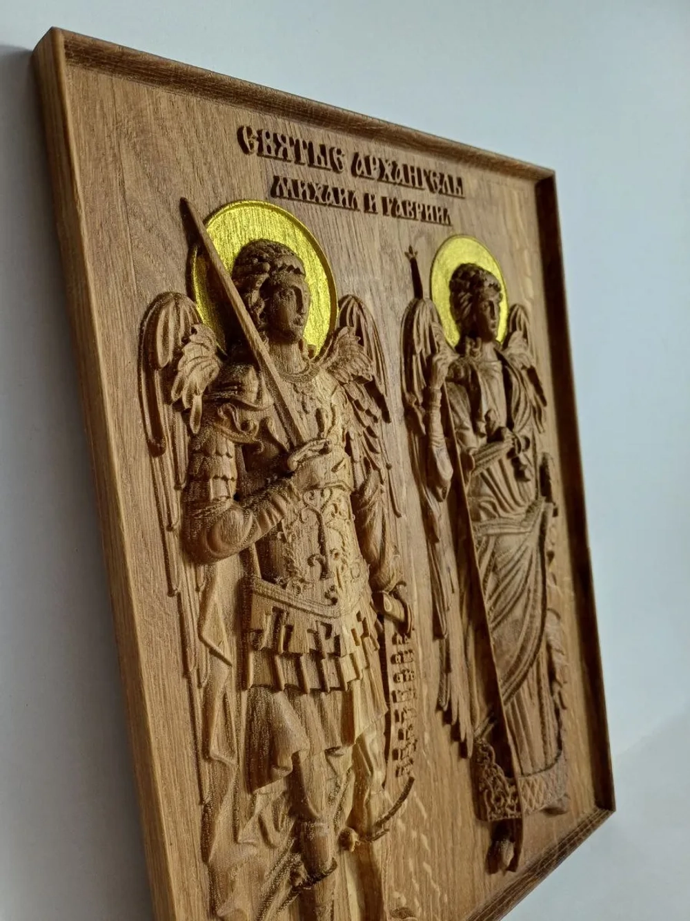 Освященная Икона Св. архангелов Михаила и Гавриила 25х19 см