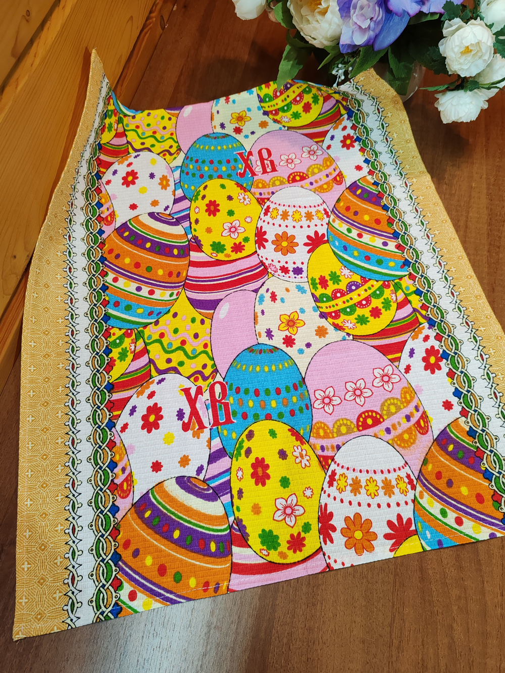 Набор кухонных полотенец, 3 шт , 45х60 см , вафельное