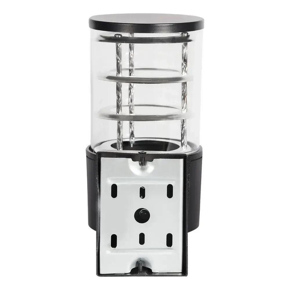 Светильник фасадный архитектурный уличный односторонний под лампу с цоколем Е27. Черный корпус