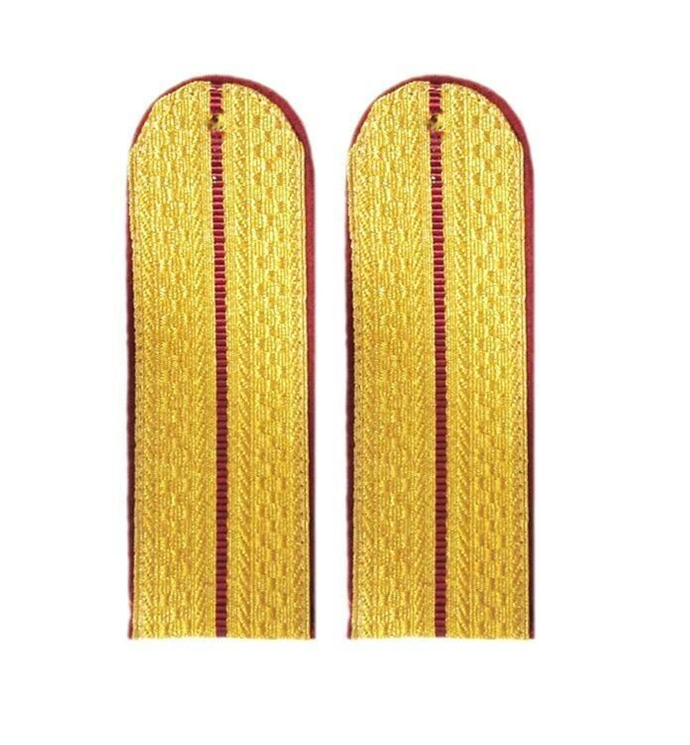 Погоны парадные золотые металлизированные ФСИН один краповый просвет