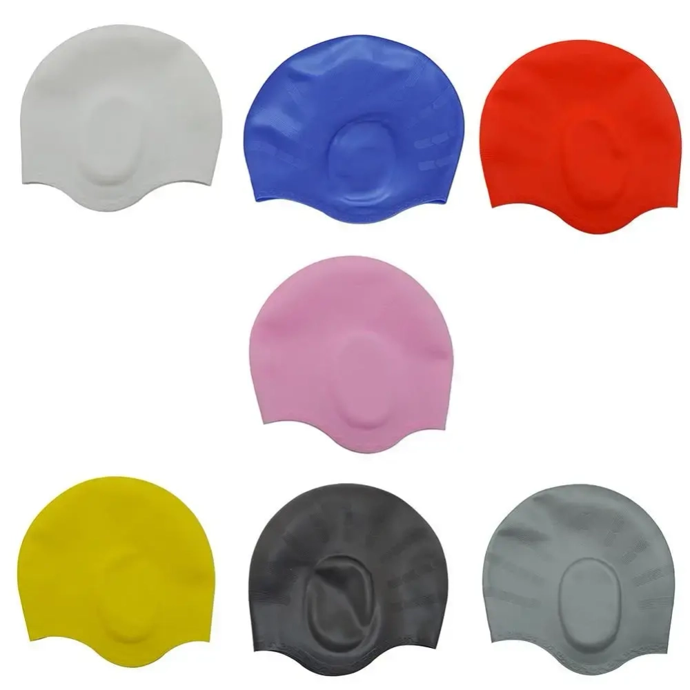 Шапочка для плавания силиконовая SCP06 (микс цветов)