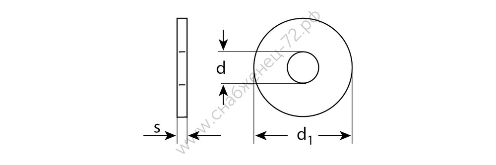 ЗУБР DIN 9021 14 мм, кузовная шайба, цинк, 5 кг (303820-14)