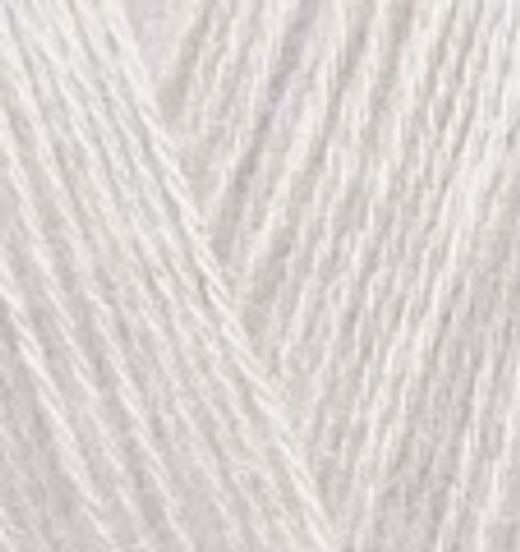 Пряжа ALIZE "Angora Gold" 168 белая зима