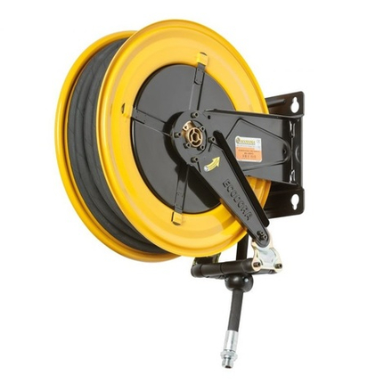 Катушка для откачки масла 150 бар, шланг 10 м, диаметр 1/2", неповоротная, ECODORA (Италия)